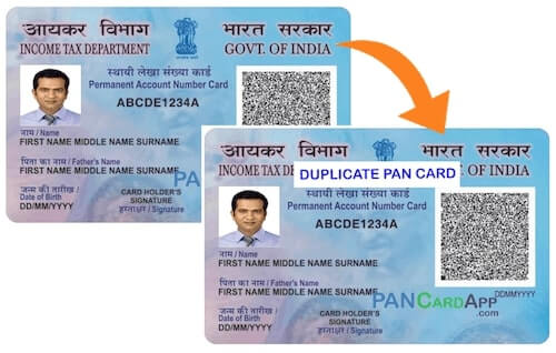 duplicate pan card
